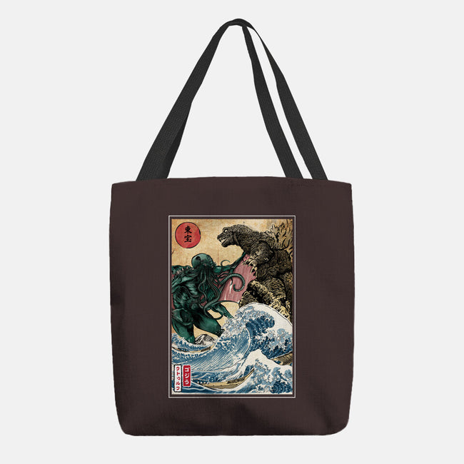 Monster King Vs Great Old One-None-Basic Tote-Bag-DrMonekers