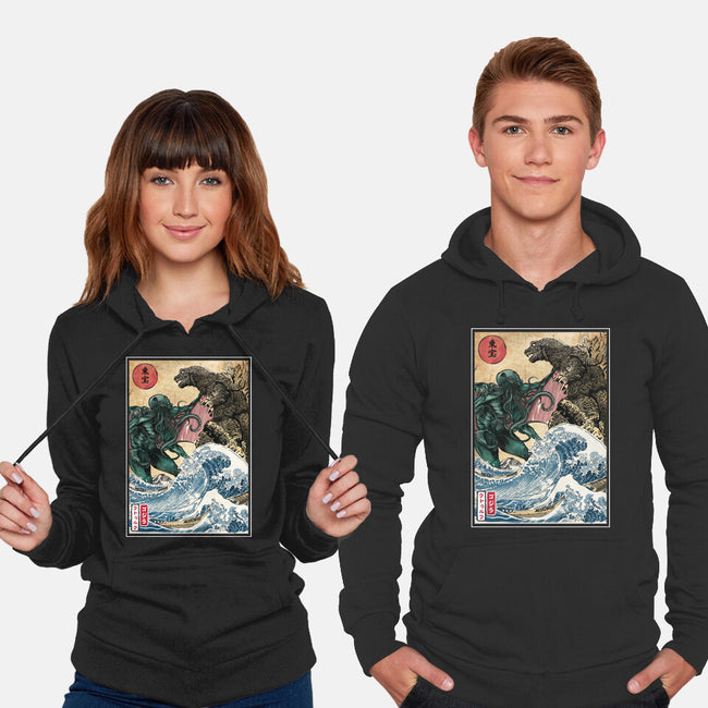 Monster King Vs Great Old One-Unisex-Pullover-Sweatshirt-DrMonekers