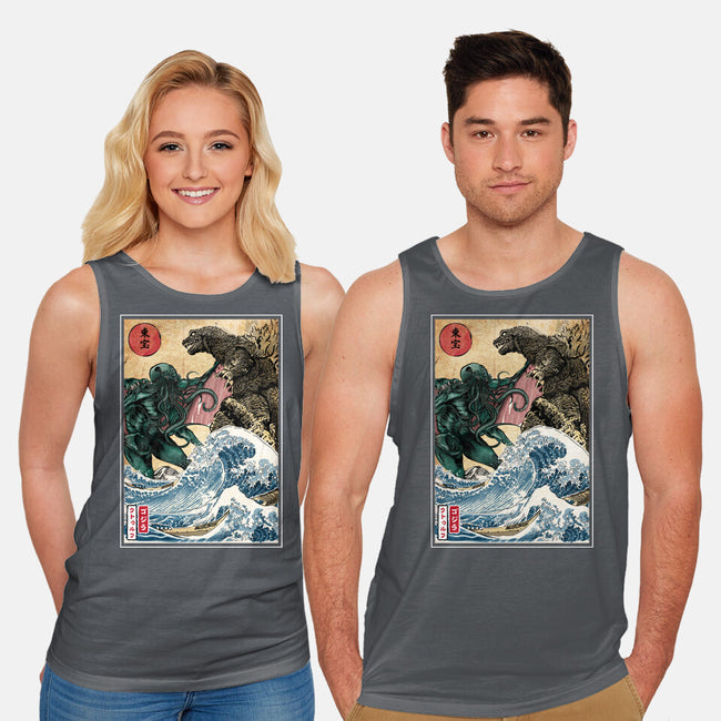 Monster King Vs Great Old One-Unisex-Basic-Tank-DrMonekers