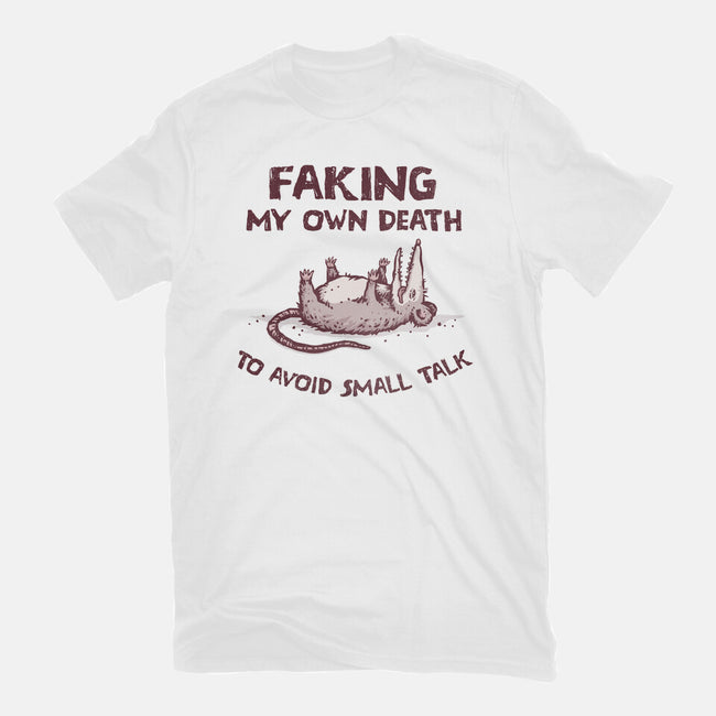 Faking My Own Death-Womens-Fitted-Tee-kg07