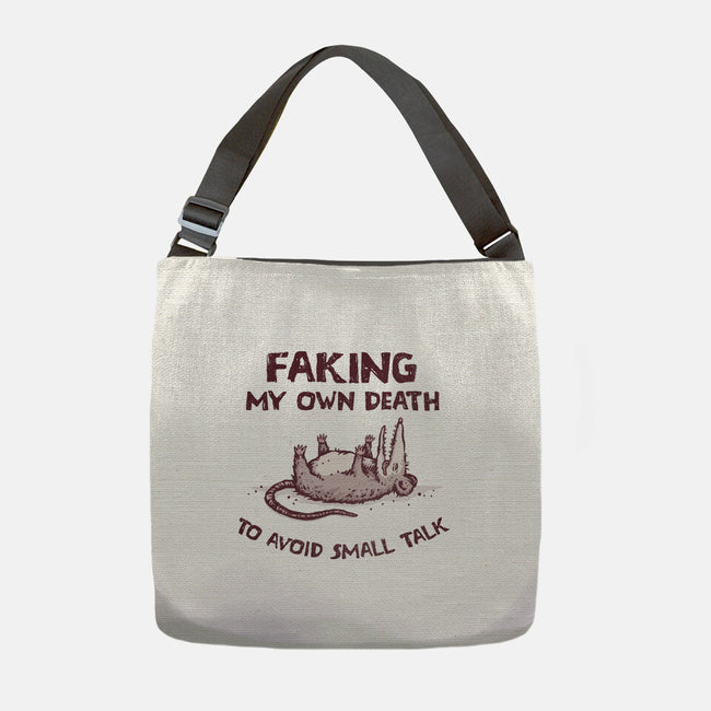 Faking My Own Death-None-Adjustable Tote-Bag-kg07