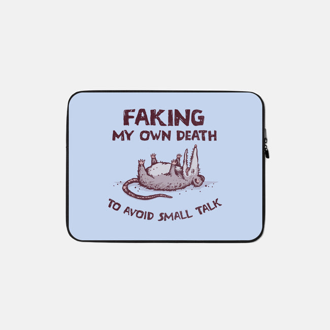 Faking My Own Death-None-Zippered-Laptop Sleeve-kg07