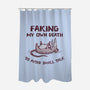 Faking My Own Death-None-Polyester-Shower Curtain-kg07