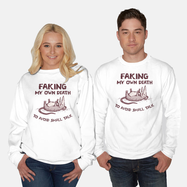 Faking My Own Death-Unisex-Crew Neck-Sweatshirt-kg07