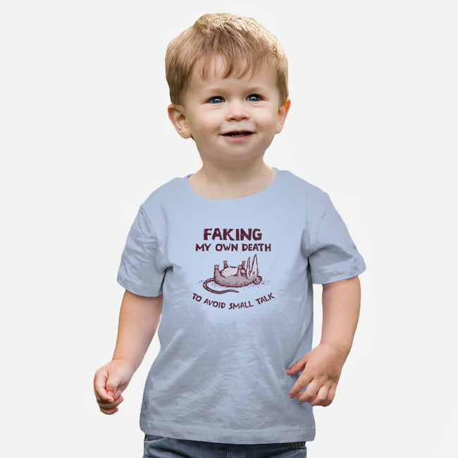 Faking My Own Death-Baby-Basic-Tee-kg07