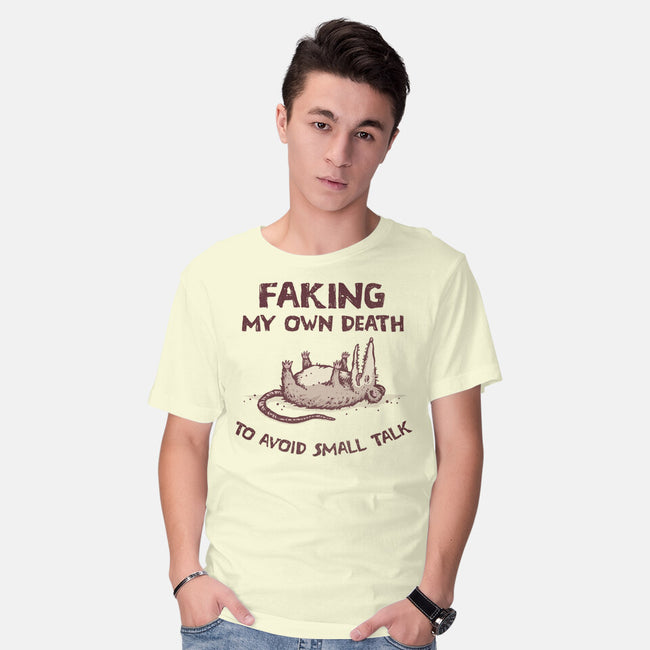 Faking My Own Death-Mens-Basic-Tee-kg07