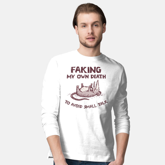 Faking My Own Death-Mens-Long Sleeved-Tee-kg07