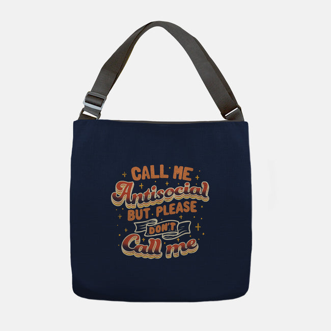 Please Don't Call Me-None-Adjustable Tote-Bag-tobefonseca