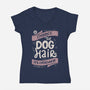 Embrace The Dog Hair-Womens-V-Neck-Tee-tobefonseca