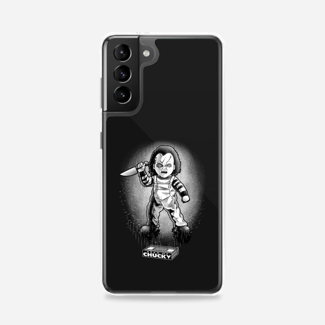 VHS Glitch Chucky-Samsung-Snap-Phone Case-Astrobot Invention