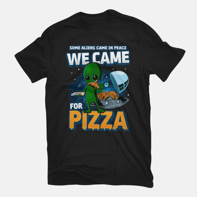 We Came For Pizza-Womens-Basic-Tee-LtonStudio