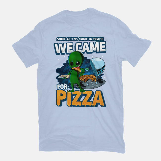 We Came For Pizza-Unisex-Basic-Tee-LtonStudio