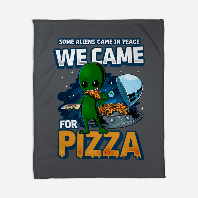 We Came For Pizza-None-Fleece-Blanket-LtonStudio