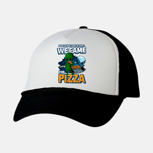 We Came For Pizza-Unisex-Trucker-Hat-LtonStudio