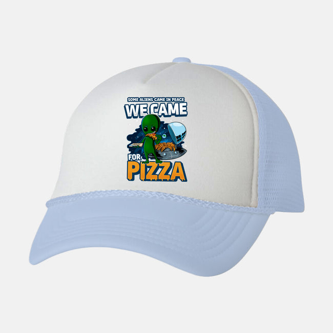 We Came For Pizza-Unisex-Trucker-Hat-LtonStudio