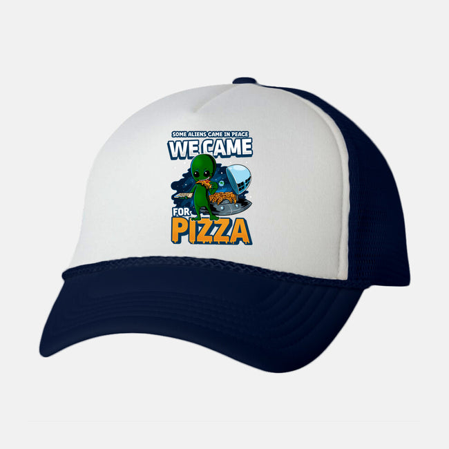 We Came For Pizza-Unisex-Trucker-Hat-LtonStudio