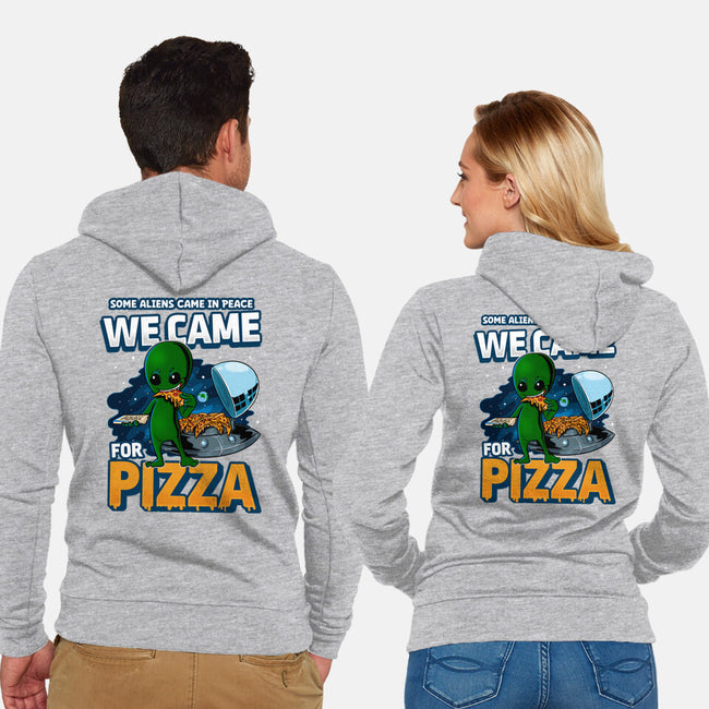 We Came For Pizza-Unisex-Zip-Up-Sweatshirt-LtonStudio