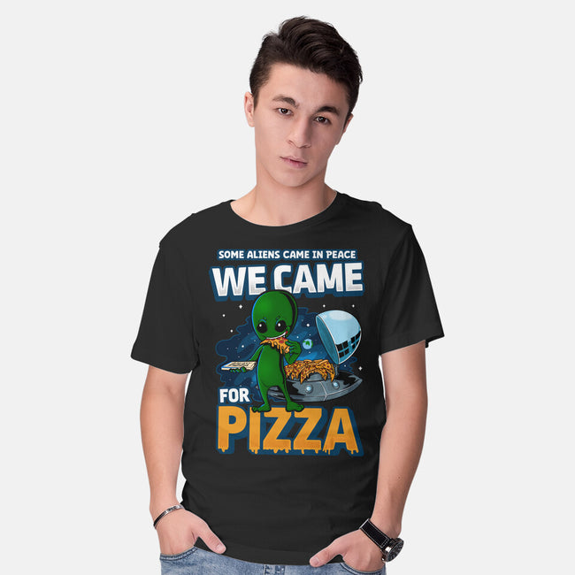 We Came For Pizza-Mens-Basic-Tee-LtonStudio