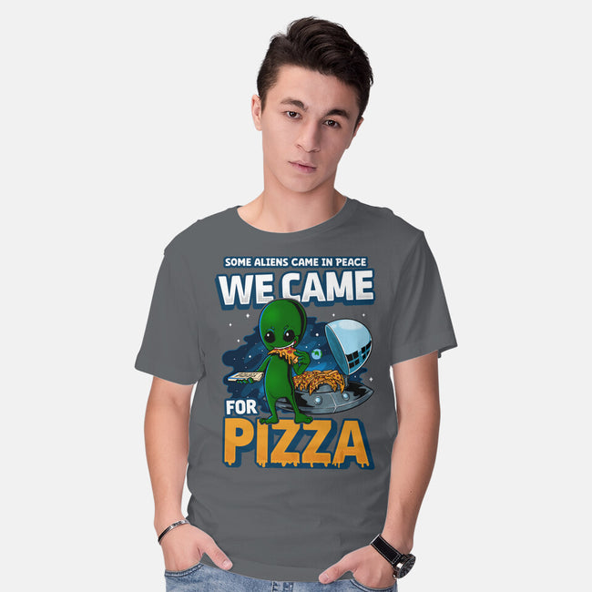 We Came For Pizza-Mens-Basic-Tee-LtonStudio