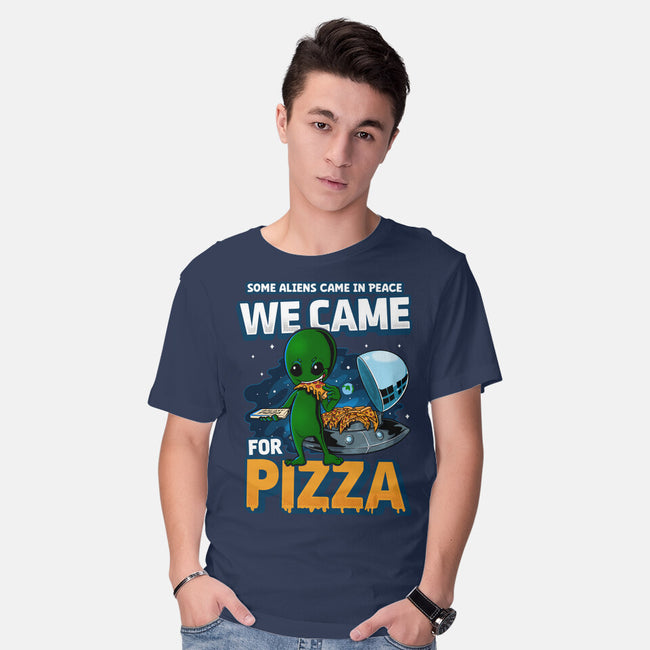 We Came For Pizza-Mens-Basic-Tee-LtonStudio