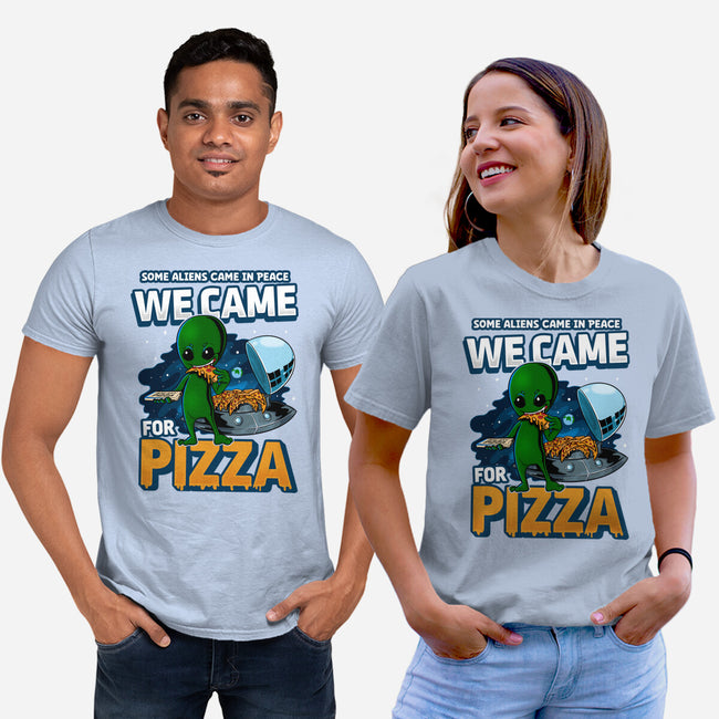 We Came For Pizza-Unisex-Basic-Tee-LtonStudio