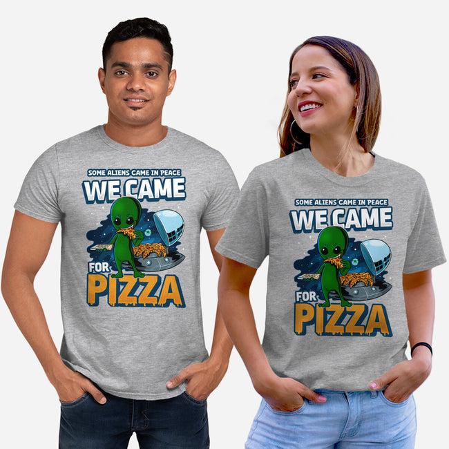 We Came For Pizza-Unisex-Basic-Tee-LtonStudio