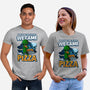 We Came For Pizza-Unisex-Basic-Tee-LtonStudio