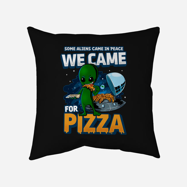 We Came For Pizza-None-Removable Cover-Throw Pillow-LtonStudio