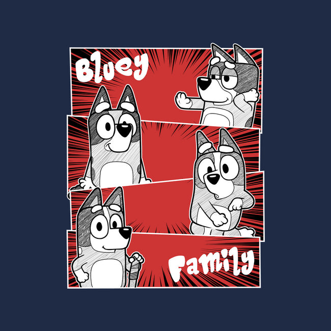 The Bluey Family-None-Zippered-Laptop Sleeve-Astrobot Invention