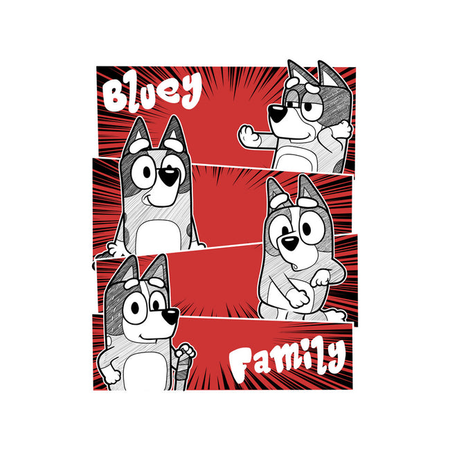The Bluey Family-None-Fleece-Blanket-Astrobot Invention