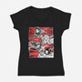 Swordsmith Village Arc Squad-Womens-V-Neck-Tee-Astrobot Invention