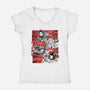 Swordsmith Village Arc Squad-Womens-V-Neck-Tee-Astrobot Invention