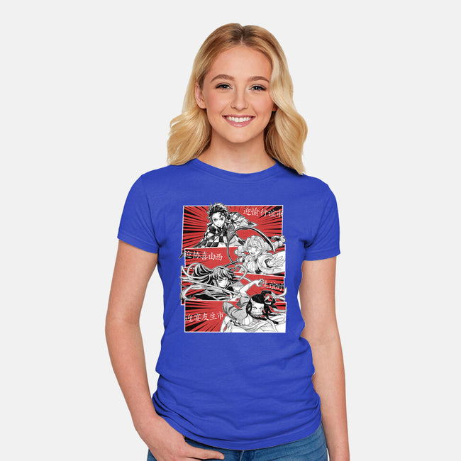 Swordsmith Village Arc Squad-Womens-Fitted-Tee-Astrobot Invention