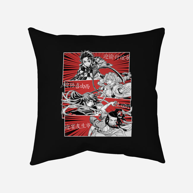 Swordsmith Village Arc Squad-None-Removable Cover w Insert-Throw Pillow-Astrobot Invention