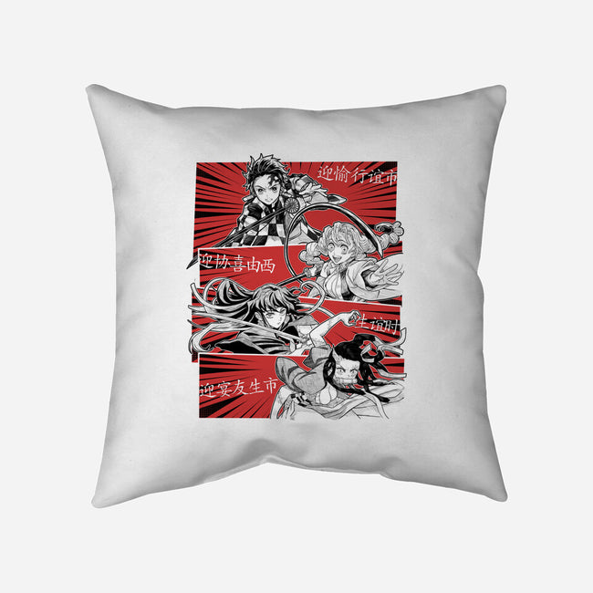 Swordsmith Village Arc Squad-None-Removable Cover-Throw Pillow-Astrobot Invention