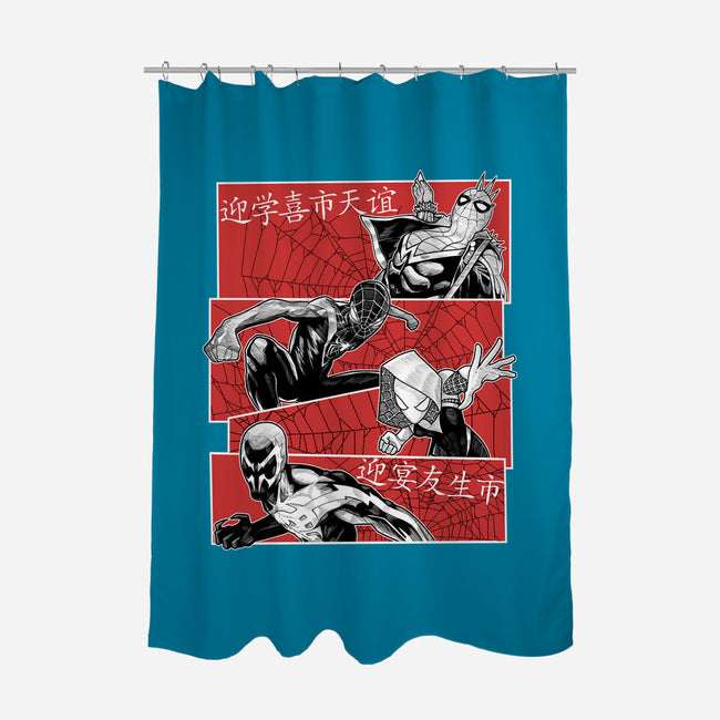 The Spider Squad-None-Polyester-Shower Curtain-Astrobot Invention