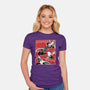 The Spider Squad-Womens-Fitted-Tee-Astrobot Invention