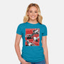 The Spider Squad-Womens-Fitted-Tee-Astrobot Invention