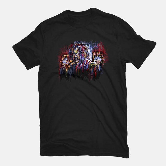 Sho Nuff Painting-Womens-Fitted-Tee-zascanauta