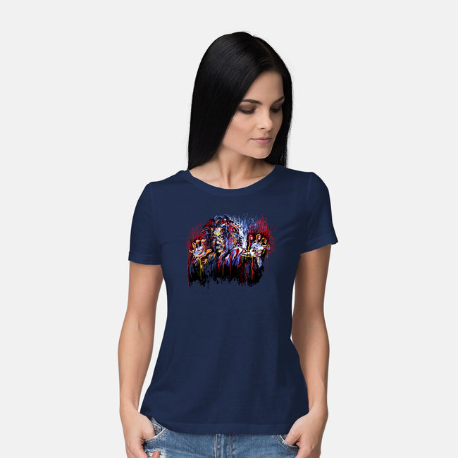 Sho Nuff Painting-Womens-Basic-Tee-zascanauta