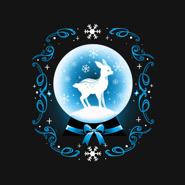 Snow Globe Deer-Womens-V-Neck-Tee-Vallina84