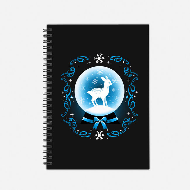 Snow Globe Deer-None-Dot Grid-Notebook-Vallina84