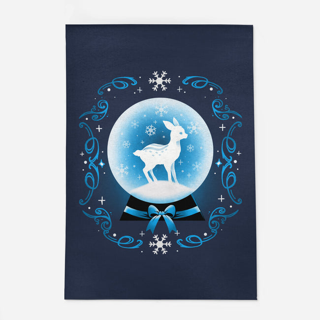 Snow Globe Deer-None-Indoor-Rug-Vallina84