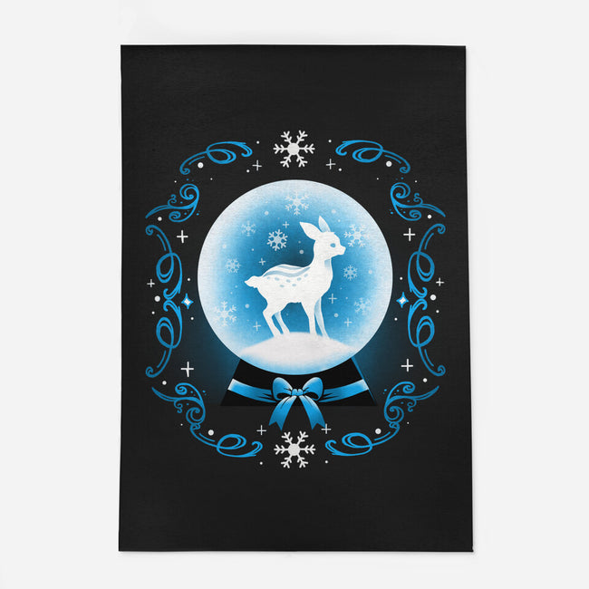 Snow Globe Deer-None-Outdoor-Rug-Vallina84