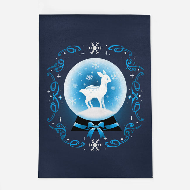 Snow Globe Deer-None-Outdoor-Rug-Vallina84