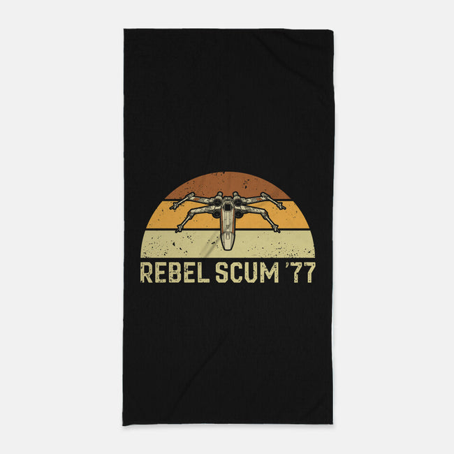 Vintage Scum 77-None-Beach-Towel-retrodivision