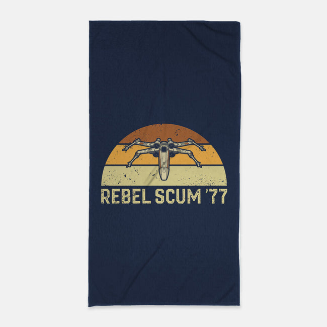 Vintage Scum 77-None-Beach-Towel-retrodivision