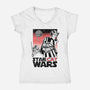 Star Cat Wars-Womens-V-Neck-Tee-Umberto Vicente