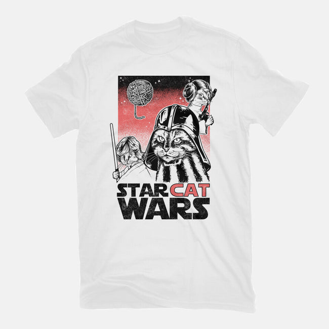 Star Cat Wars-Unisex-Basic-Tee-Umberto Vicente