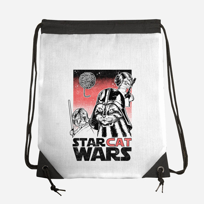 Star Cat Wars-None-Drawstring-Bag-Umberto Vicente